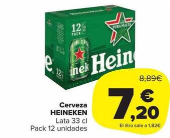 Carrefour Market Cerveza heineken oferta