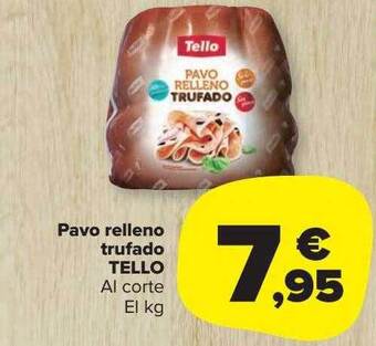 Carrefour Market Pavo relleno trufado tello oferta