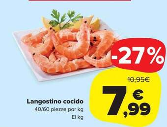 Carrefour Market Langostino cocido oferta