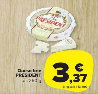 Carrefour Market Queso brie président oferta