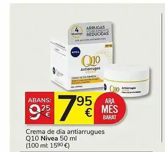 Consum Crema de dia antiarrugues q10 nivea oferta
