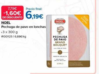 Costco Noel pechuga de pavo en lonchas oferta