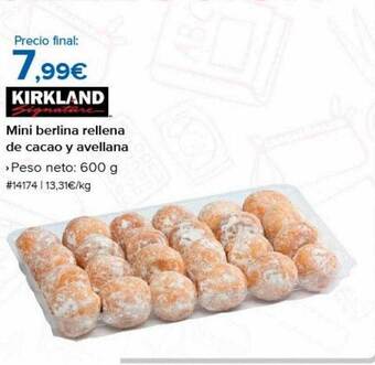 Costco Kirkland mini berlina rellena de cacao y avellana oferta