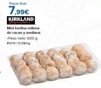 Costco Kirkland mini berlina rellena de cacao y avellana oferta