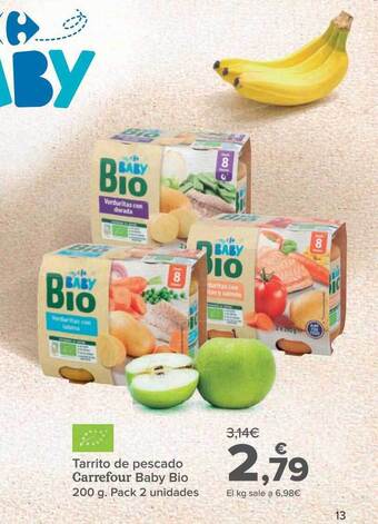 Carrefour Tarrito de pescado carrefour baby bio oferta