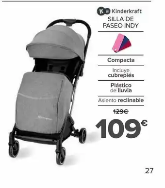 Carrefour Kinderkraft silla de paseo indy oferta