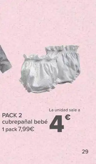Carrefour Pack 2 cubrepañal bebé oferta