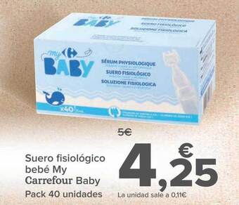 Carrefour Suero fisiológico bebé my carrefour baby oferta