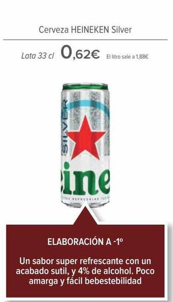 Carrefour Cerveza heineken silver oferta