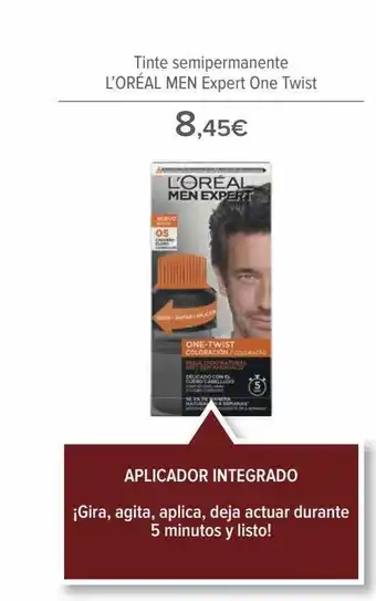 Carrefour Tinte semipermanente l'oréal men expert one twist oferta