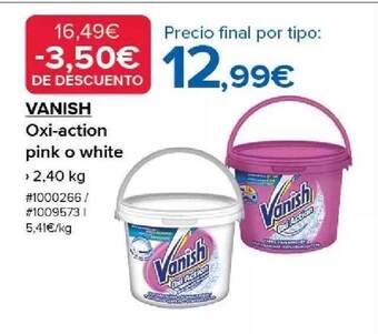 Costco Vanish oxi-action pink o white oferta