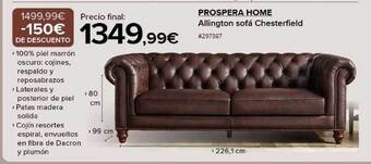 Costco Prospera home allington sofá chesterfield oferta