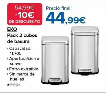Costco Eko pack 2 cubos de basura oferta