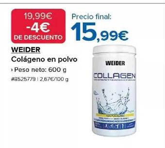 Costco Weider colágeno en polvo oferta