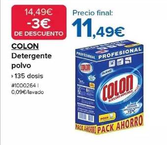 Costco Colon detergente polvo oferta