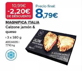 Costco Magnifica italia calzone jamón & queso oferta