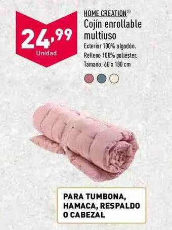 ALDI Home creation cojín enrollable multiuso oferta