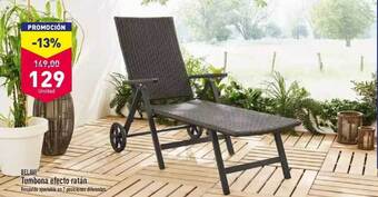 ALDI Belavi tumbona efecto ratán oferta