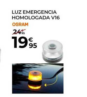 Feu Vert Luz emergencia homologada v16 osram oferta