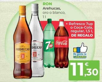 SPAR Gran Canaria Ron arehucas oro o blanco oferta
