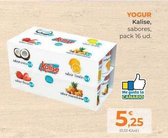 SPAR Gran Canaria Yogur kalise sabores oferta