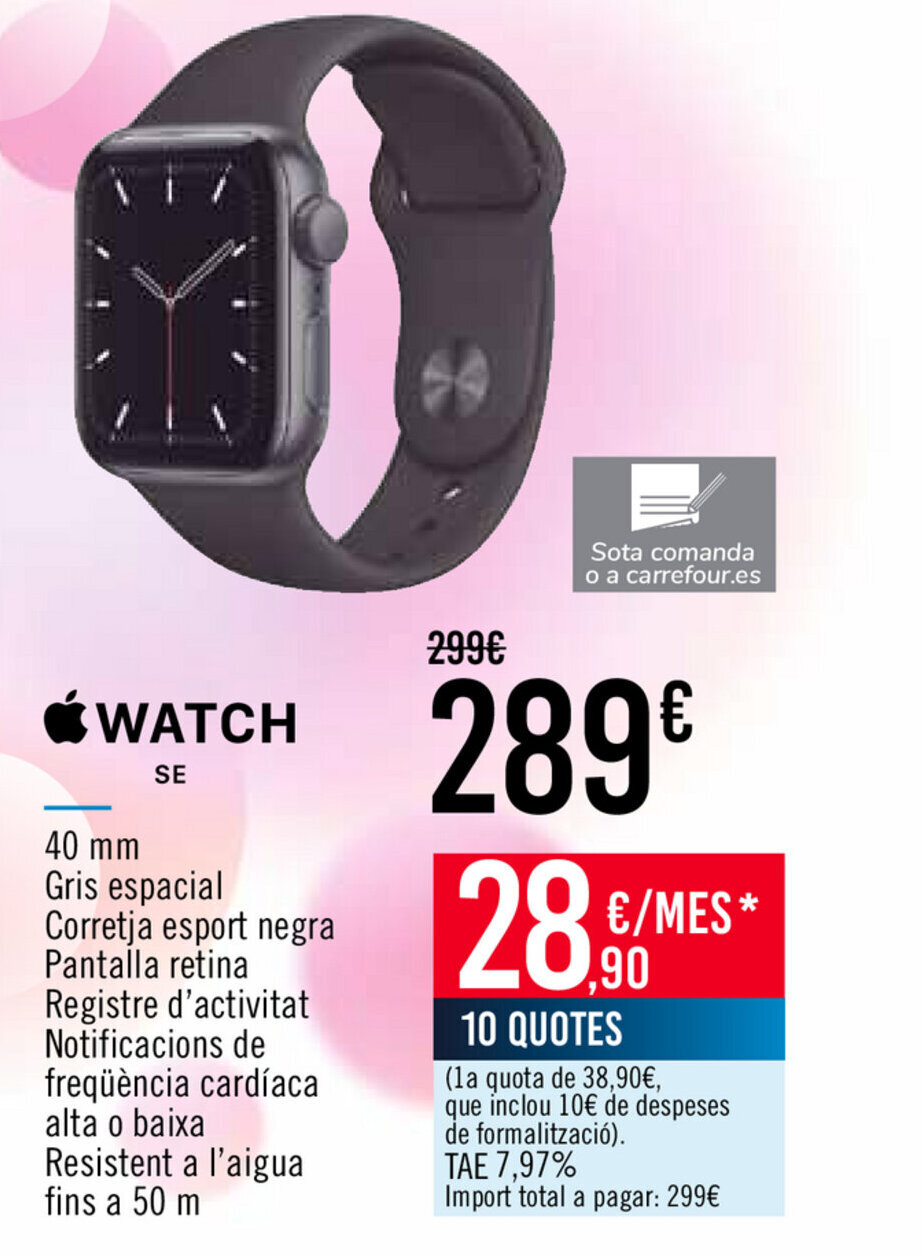El precio y las condiciones de Carrefour están en el catálogo o el sitio  web que dirigen.