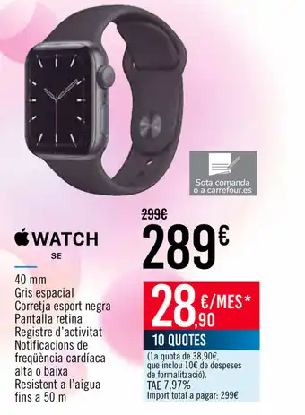 Carrefour Apple Watch Se oferta