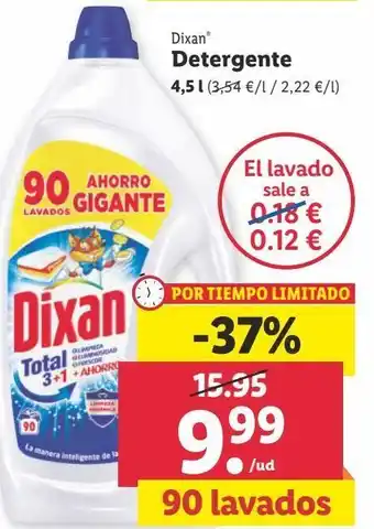 Lidl Detergente dixan oferta