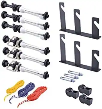 Amazon Neewer 3 deslizante montaje pared manual para sistema de fondo fotografía, incluye: (2) ganchos de triple-plegar +(6) barr... oferta