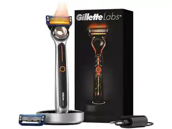 Afeitadora- gillette labs heated razor, kit básico máquina de afeitar + recambio + base, negro