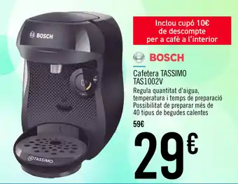 Carrefour Bosch Cafetera TAS1002V oferta