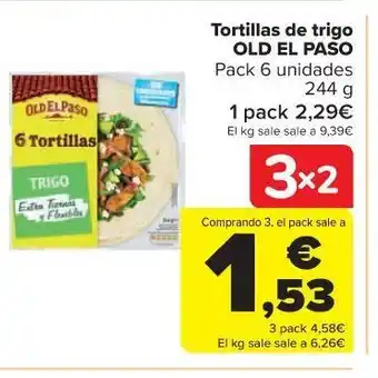 Carrefour Tortillas de trigo oferta