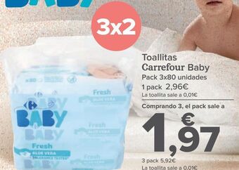 Carrefour Toallitas carrefour baby oferta