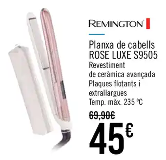 Carrefour Remington Rose Luxe S9505 Planxa de cabells oferta