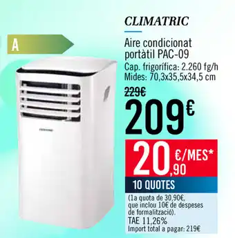 Carrefour Climatric Aire condicionat portàtil PAC-09 oferta
