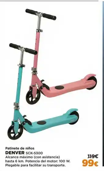 El Corte Inglés Denver Patinete De Niños 5CK-5300 oferta