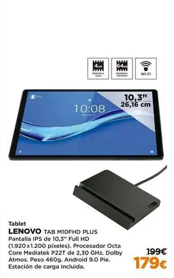 El Corte Inglés Lenovo Tablet M10FHD Plus oferta