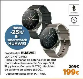 El Corte Inglés Huawei Smartwatch Watch GT2 Pro oferta