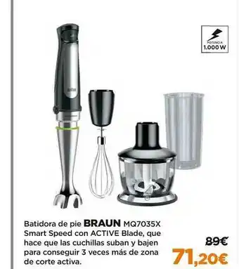 El Corte Inglés Braun Batidora De Pie MQ7035X oferta