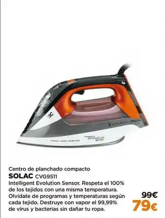 El Corte Inglés Solac Centro De Planchado Compacto CVG9511 oferta