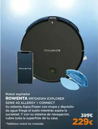 El Corte Inglés Rowenta Robot Aspirador RR7245WH Explorer oferta