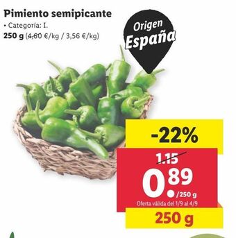 Lidl Pimientos oferta