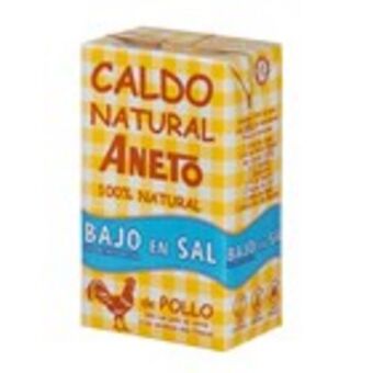Plusfresc Brou natural de pollastre baix en sal aneto, bric 1 litre oferta