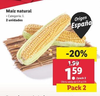 Lidl Maíz oferta
