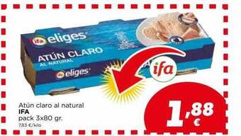 Supermercados Piedra Atún claro al natural ifa oferta