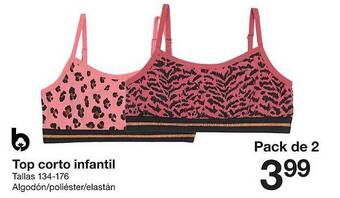 Zeeman Top corto infantil oferta