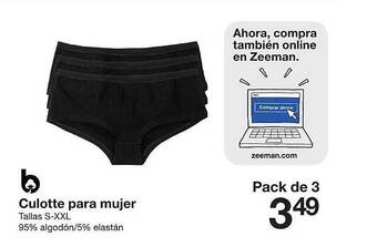 Zeeman Culotte para mujer oferta