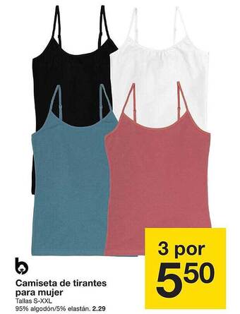 Zeeman Camiseta de tirantes para mujer oferta