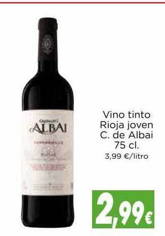 Proxi Vino tinto rioja joven c. de albai oferta