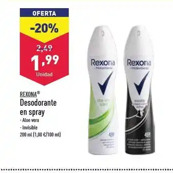 ALDI Desodorante en spray oferta